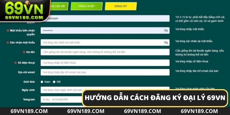 Quy trình các bước đơn giản để đăng ký đại lý 69VN