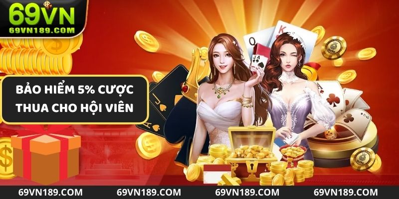 Khuyến mãi 69VN hoàn trả 5% cược thua cho hội viên